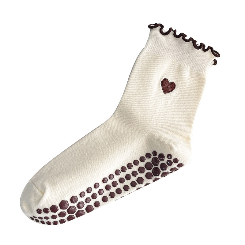 Yoga Socks Women Cotton Heart  - Medias Para Pilates Y Yoga ulasan dan harga