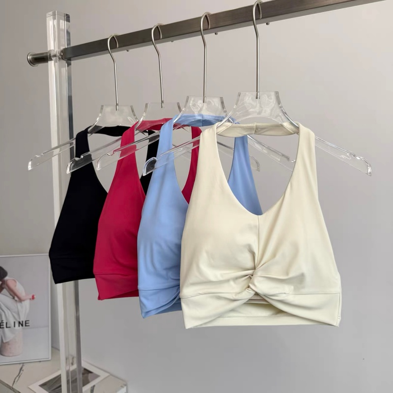 Halter Twist Sports Bra Women  - Pilate Yoga Workout ulasan dan harga