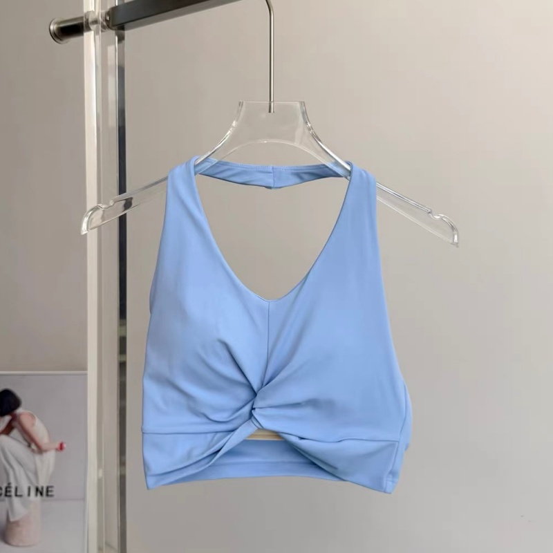 Halter Twist Sports Bra Women  - Pilate Yoga Workout ulasan dan harga