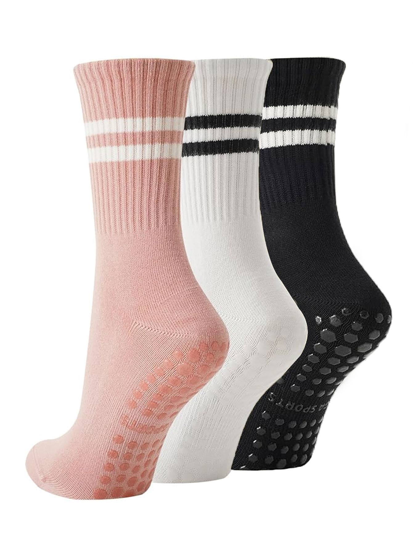 3 Pairs of Yoga Socks, Non-Sli - Medias Para Pilates Y Yoga ulasan dan harga