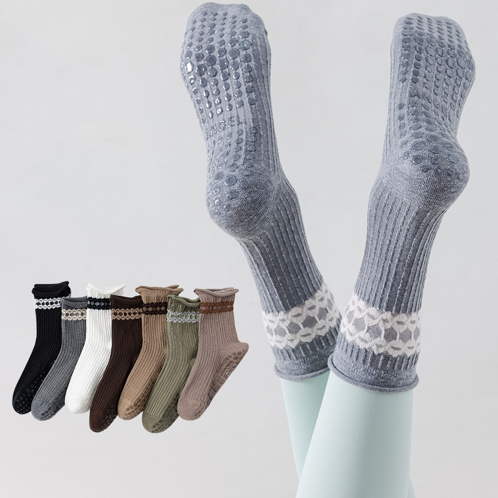 Yoga Socks Women Cotton Roll-e - Medias Para Pilates Y Yoga ulasan dan harga