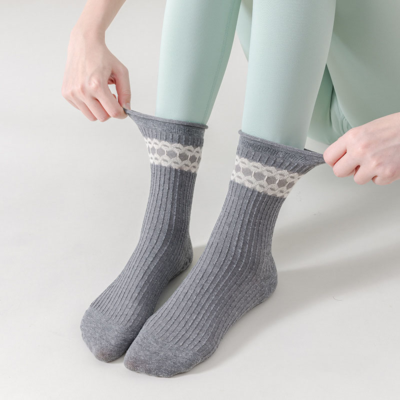 Yoga Socks Women Cotton Roll-e - Medias Para Pilates Y Yoga ulasan dan harga