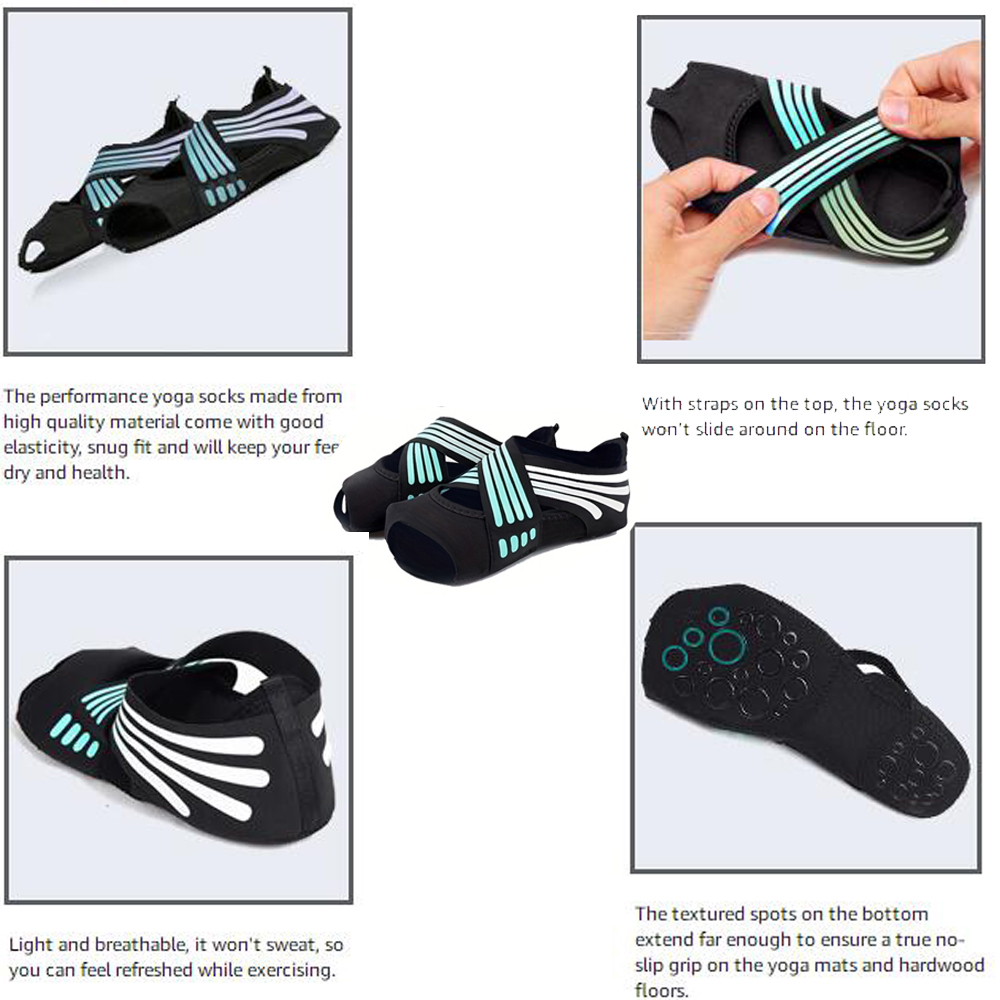 1Pair Women Non-Slip Toeless G - Medias Para Pilates Y Yoga ulasan dan harga