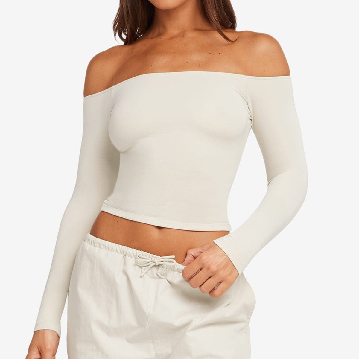 Women Yoga Shirt Off Shoulder  - Pilate Yoga Workout ulasan dan harga
