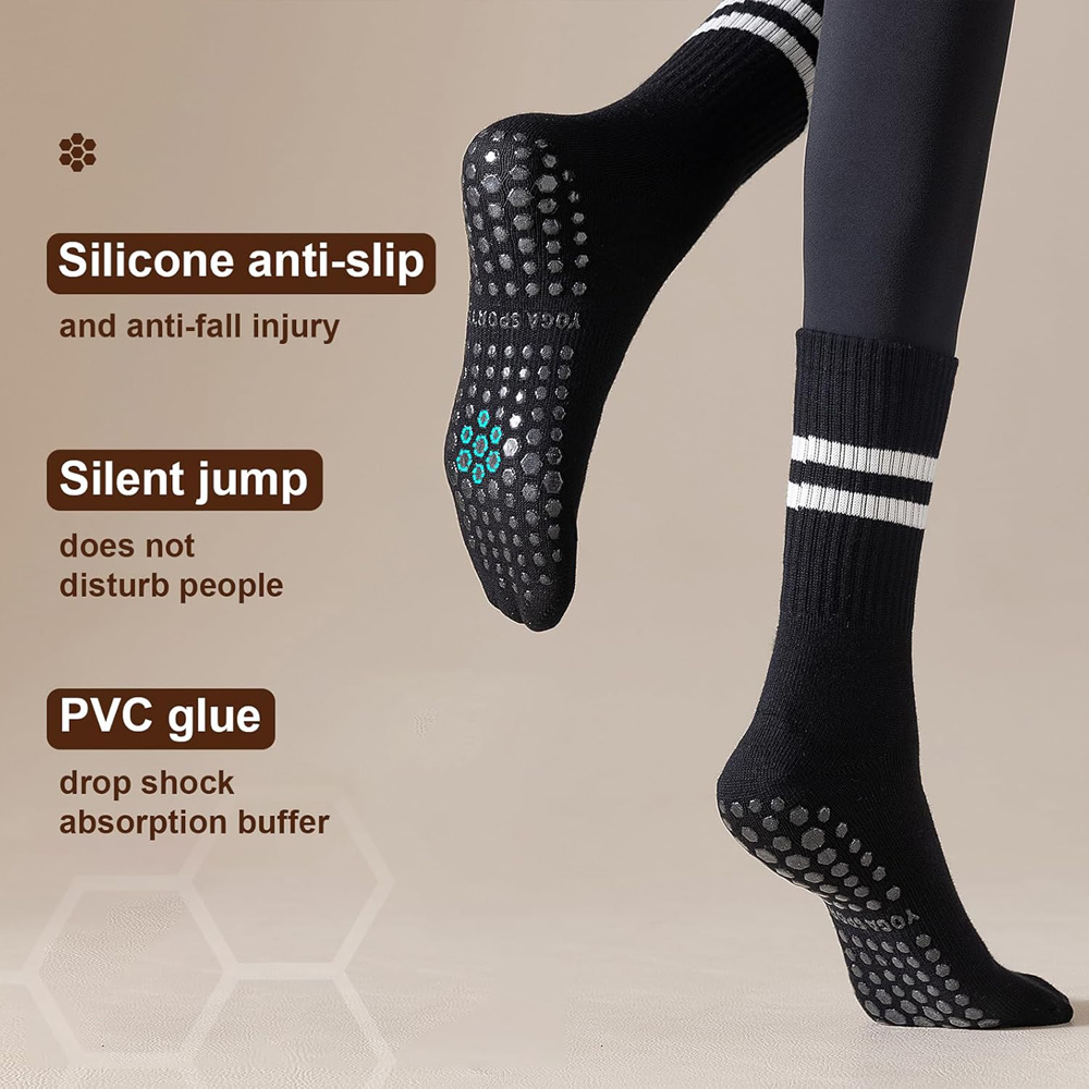 Yoga Pilates Socks with Grips  - Pilate Yoga Workout ulasan dan harga