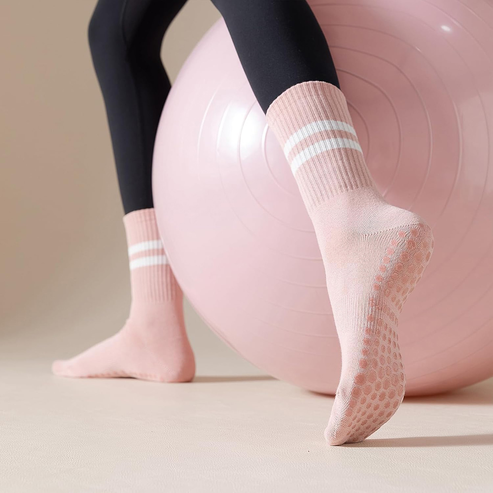 Yoga Pilates Socks with Grips  - Pilate Yoga Workout ulasan dan harga