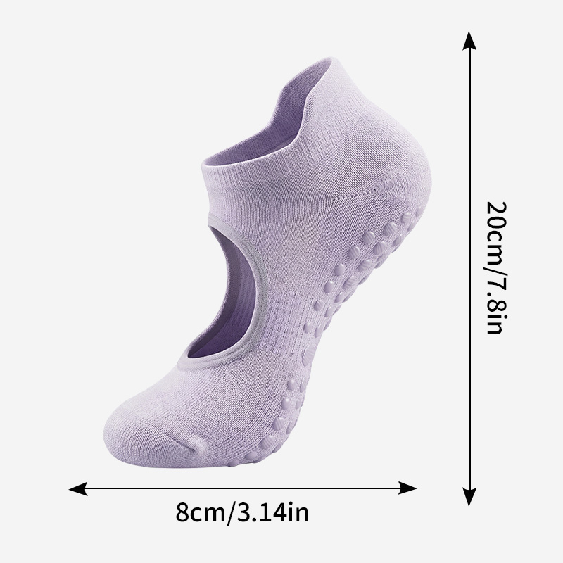 2/12PC Backless Non-slip Fitne - Medias Para Pilates Y Yoga ulasan dan harga