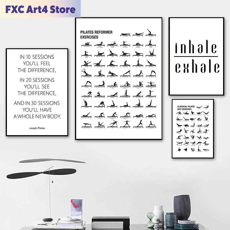 Frameless Pilates Workout Char - Pilate Yoga Workout ulasan dan harga