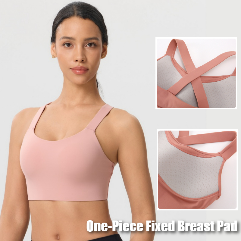 Solid Color Cross Back Sports  - Pilates Yoga One ulasan dan harga