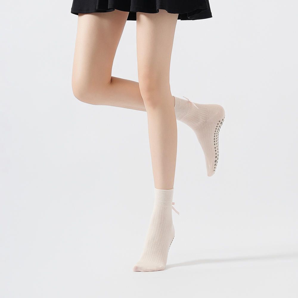 Cute Bowknot Yoga Socks Girls  - Pilates & Yoga Vida ulasan dan harga